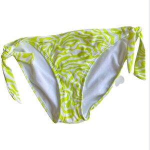 Salt + Cove SZ LARGE Women's Bikini Side Tie Printed Swim Bottom NEW WITH TAGS